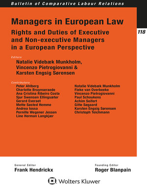 cover image of Managers in European Law